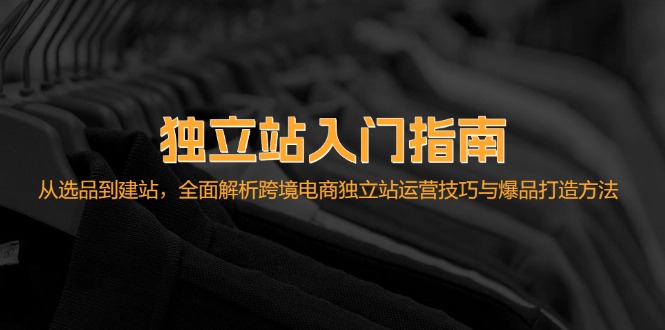 独立站入门指南：从选品到建站，全面解析跨境电商独立站运营技巧与爆品…-逐光创享汇