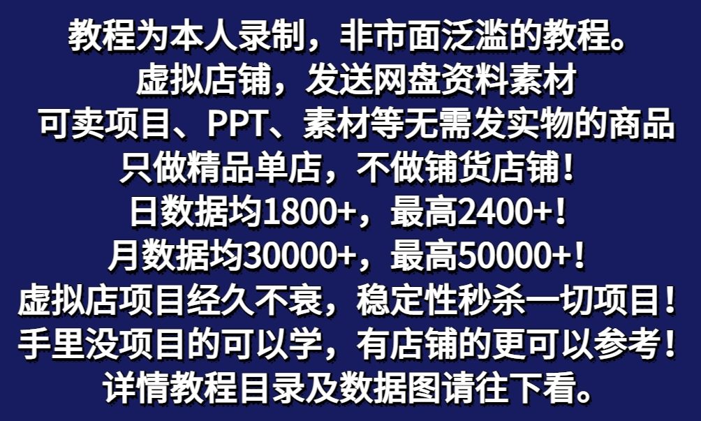 图片[1]-拼多多虚拟店铺项目，电脑挂机自动发货，单店日利润300+-逐光创享汇