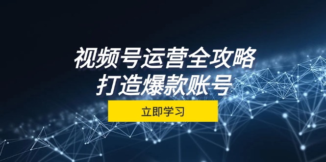 视频号运营全攻略，从定位到成交一站式学习，视频号核心秘诀，打造爆款…-逐光创享汇