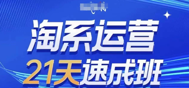 淘系运营21天速成班(更新24年8月)，0基础轻松搞定淘系运营，不做假把式-逐光创享汇